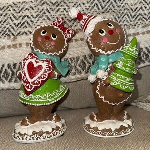 Valerie Parr Hill Christmas Sugared Gingerbread Boys & Girl Tree Heart 7.5”